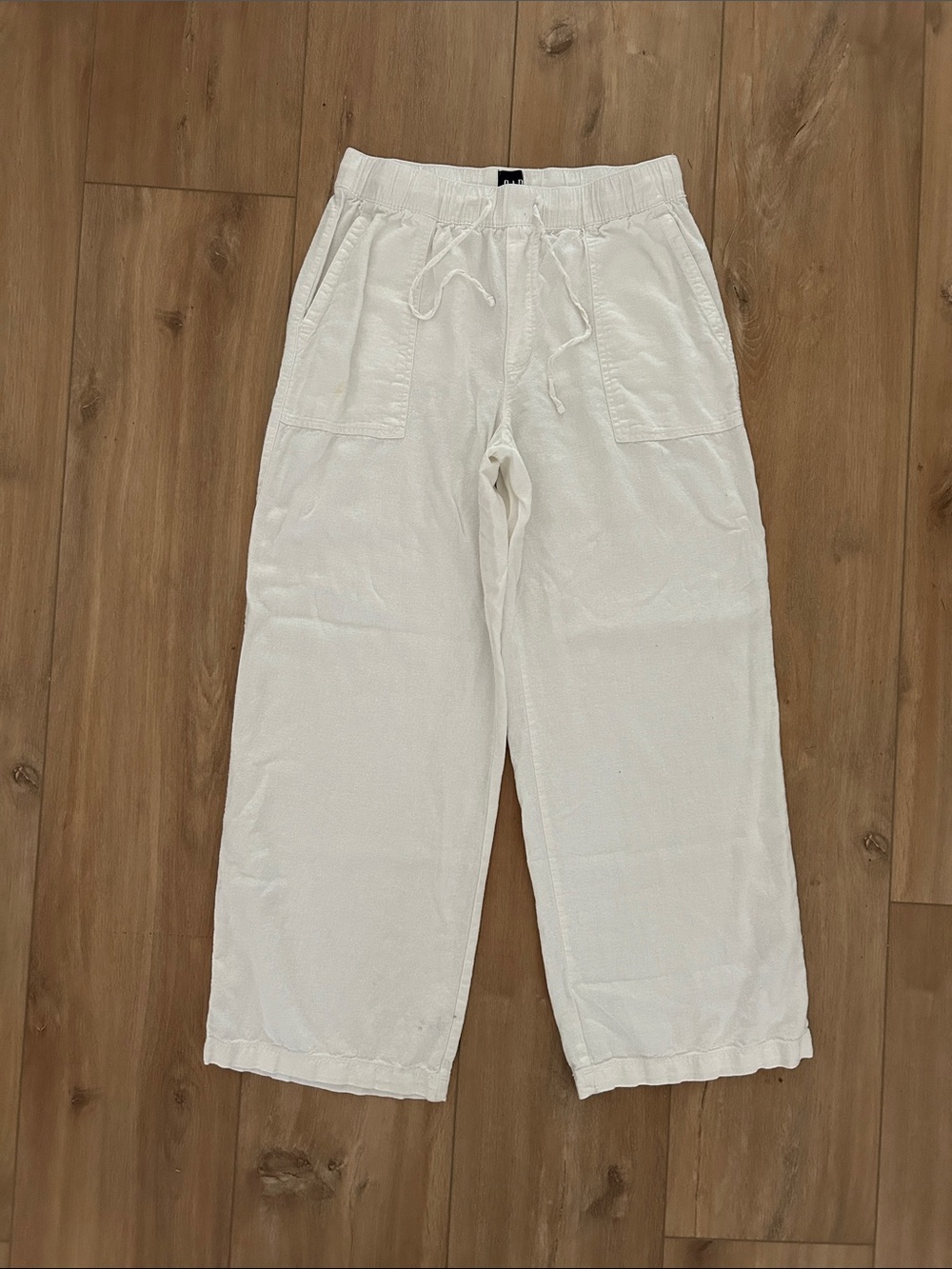 Worn once- GAP Wide Leg Linen Beach Pants - Picture 4 of 10